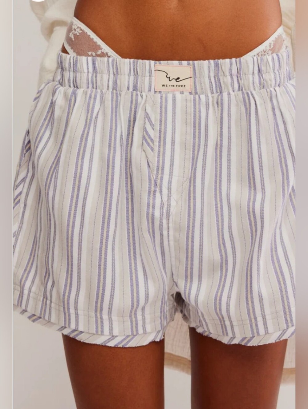 FREE PEOPLE Day to Day Grey Combo Womens Cotton Blend Soft & Cozy Boxers, NWT S - Picture 6 of 10
